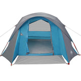 Family Tent Cabin 6-Person Blue Waterproof 4009563