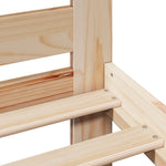 ZNTS Bed Frame without Mattress 160x200 cm Solid Wood Pine 3309884
