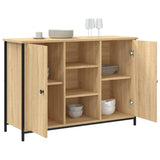 Sideboard Sonoma Oak 100x35x70 cm Engineered Wood 835515