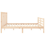 Bed Frame without Mattress 200x200 cm Solid Wood Pine 3193811