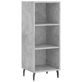 Highboard Concrete Grey 34,5x34x180 cm Engineered Wood 3200341