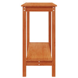 Console Table Wax Brown 110 x 40 x 80 cm Solid Pine Wood 858235