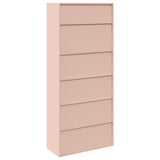 Storage Cabinet 2 pcs Pink 90 x 40 x 210 cm Steel Lockable 3438724
