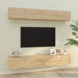 Wall TV Cabinets 4 pcs Sonoma Oak 100x30x30 cm 3114192