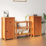 Sideboard 2 pcs Wax Brown 39 x 34.5 x 80 cm Solid Pine Wood 864037