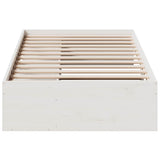 Day Bed without Mattress White 100x200 cm Solid Wood Pine 859239