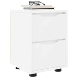 Bedside Table White 30.5 x 30 x 43 cm Engineered Wood 888797