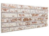 Wall Panels 10 pcs Red and White 100 x 50 cm EPS Foam 42046101