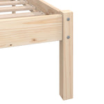 810067 Bed Frame without Mattress Solid Wood 90x200 cm