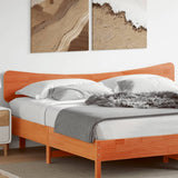 Headboard Wax Brown 200 cm Solid Wood Pine 844764