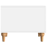 Coffee Table with Drawer White 49 x 50 x 40 cm Engineered Wood 894275