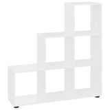Staircase Bookcase High Gloss White 107 cm Engineered Wood 342605