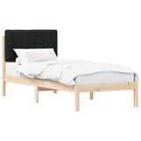 Bed Frame with Upholstered Headboard Black 80 x 200 cm 878081