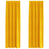Blackout Curtains 2 pcs Mustard Yellow 140 x 260 cm Velvet 4107277