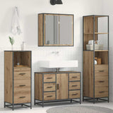 Bathroom Furniture Set 4 pcs Artisan oak Engineered wood 3402567
