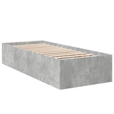 Bed Frame without Mattress Concrete Grey 100x200 cm 3281052