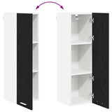 Hanging Cabinet Black Oak 30 x 31 x 100 cm Engineered Wood 884331