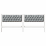 Headboard Other White and light grey 200 cm Solid pine wood 878993