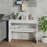 808323 Console Table White 102x30x80 cm Engineered Wood