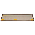 Stair Mats 10 pcs 65x21x4 cm Brown Rectangular Edge 149821