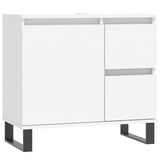 3 Piece Bathroom Furniture Set White Engineered Wood 3190229