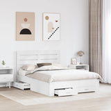 Bed Frame with Drawer with Headboard Manual Engineered Wood 3411630