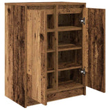 Shoe Cabinet Old Wood 57x34x76 cm Engineered Wood 861875