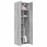 Storage Cabinet Grey Sonoma 70x42,5x225 cm Engineered Wood 3281334