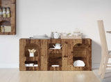 Sideboard ELST Old Wood 100 x 35 x 59 cm Engineered Wood 891352