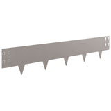 Lawn Edging 30 pcs 100 x 20 cm Steel Rusty 8008600