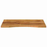 Desk Top with Curve 90x50x2.5 cm Solid Wood Rough Mango 370208