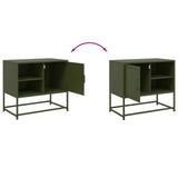 TV Cabinet Olive Green 68x39x60.5 cm Steel 846522