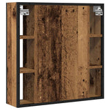 Bathroom Mirror Cabinet Old Wood 60x16x60 cm Engineered Wood 862226