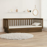Day Bed without Mattress Honey Brown 100x200 cm Solid Wood Pine 821572