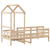 Day Bed with Roof without Mattress 80x200 cm Solid Wood 3282302