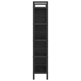 Bookshelf Black Oak 75 x 30 x 156 cm Engineered Wood 883958