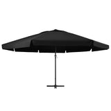 Garden Parasol with Aluminium Pole 500 cm Black 47368