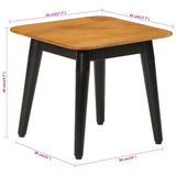 Coffee Table 45x45x40 cm Solid Wood Mango and Iron 356975