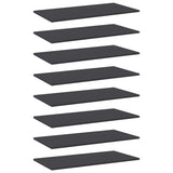 Bookshelf Boards 8 pcs Grey 80x40x1.5 cm Engineered Wood 805335