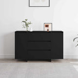Sideboard with Drawer Black 120 x 41 x 75 cm Engineered Wood 3333907