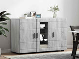 Wooden Cabinet Grey Sonoma 88.5 x 30.5 x 73 cm Engineered Wood 880307