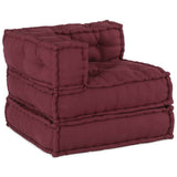 Modular Sofa 3 pcs Maroon Fabric 3315072