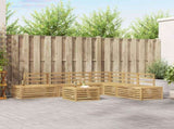 7 pcs Outdoor Sofa Set Solid Acacia Wood White 3392479