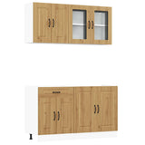 4 Piece Kitchen Cabinet Set Kalmar Artisan Oak Engineered Wood 3314860