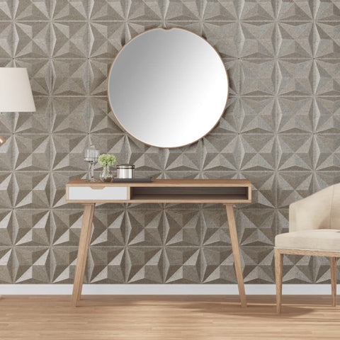 ZNTS Wall Panels 24 pcs Beton 50x50 cm XPS 6 m² Origami 4100063