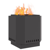 Smokeless Fire Pit Black 48 x 48 x 51 cm Steel 858976