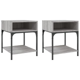 ZNTS Bedside Tables 2 pcs Grey Sonoma 40x41x50 cm Engineered Wood 825880