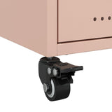 Bedside Cabinets 2 pcs Pink 36x39x43.5 cm Steel 846707