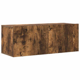 4 Piece TV Cabinet Set Smoked Oak Engineered Wood 3114643