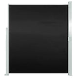 Patio Retractable Side Awning 170x300 cm Black 48364